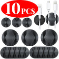 Adhesive Silicone Cable Clips (10pcs)