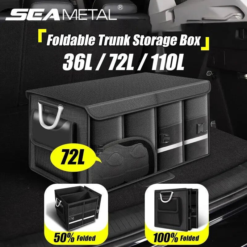 Foldable Waterproof Car Trunk Organizer (36L)