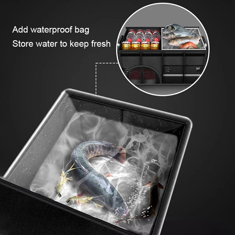 Foldable Waterproof Car Trunk Organizer (36L)