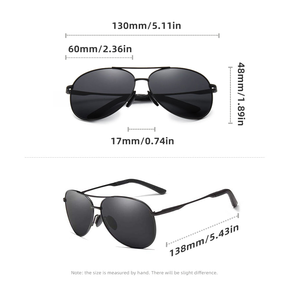 Polarized Retro Aviator Sunglasses UV400