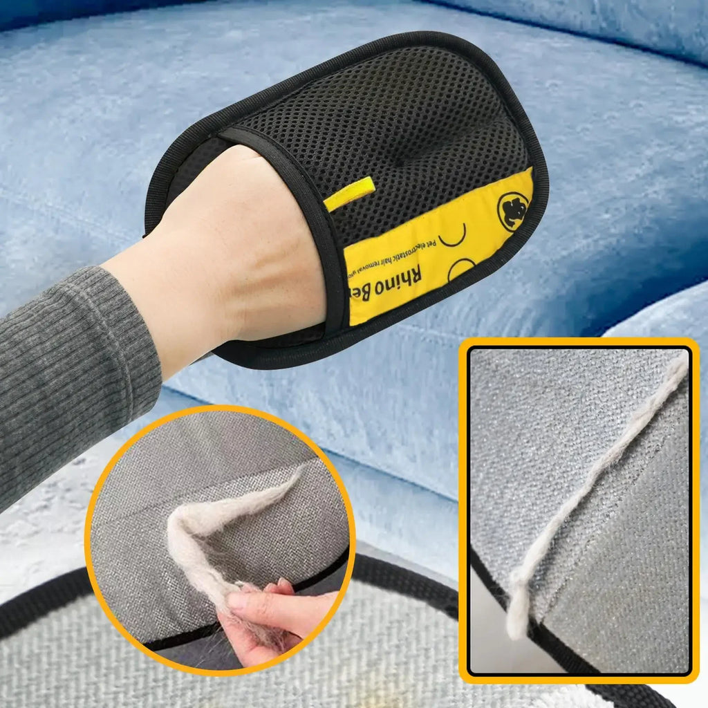Pet Hair Remover Grooming Mitt (Pair)