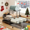 Foldable Over-Sink 2-Tier Dish Rack