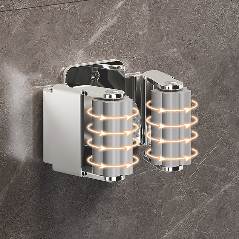 12-Piece Stainless Steel Wall-Mounted Mop and Broom Clip Holder Set