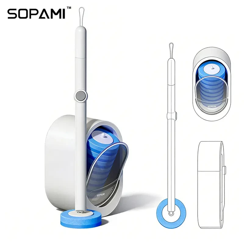 Disposable Toilet Brush Kit