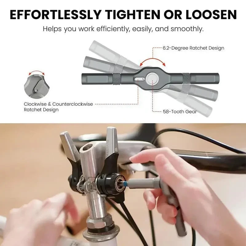 Compact Ratchet Screwdriver Set