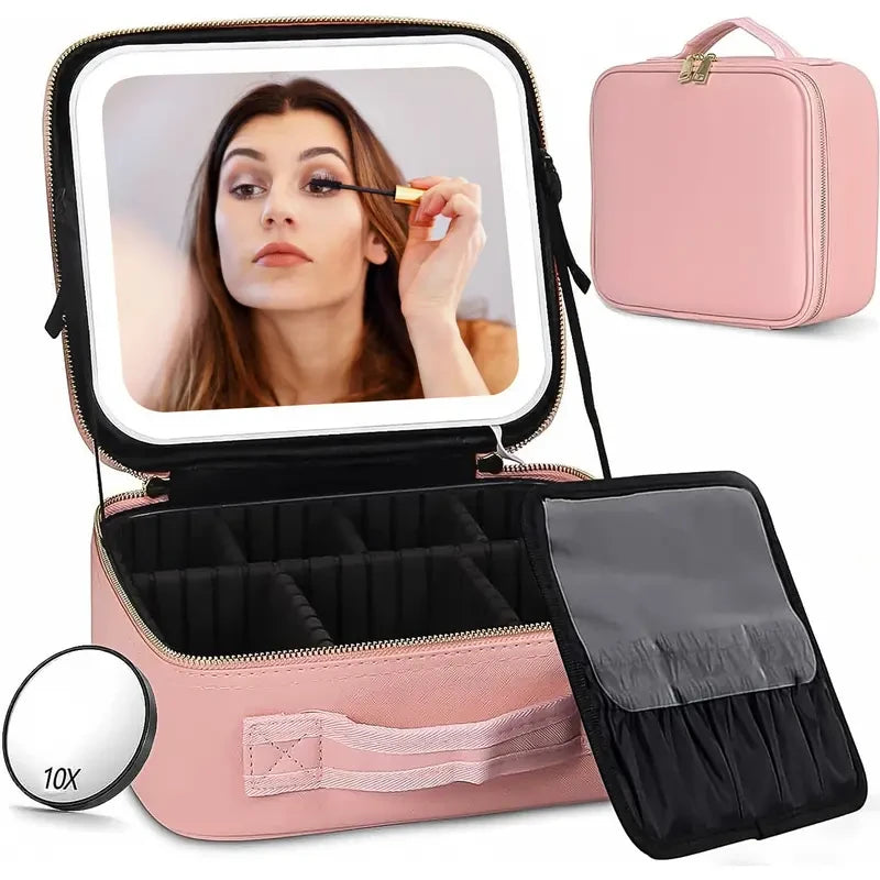 Lighted Travel Makeup Case
