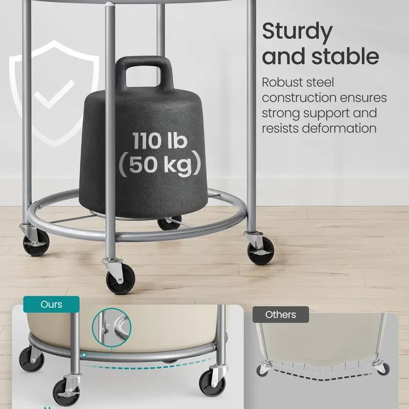 Rolling Laundry Hamper with Wheels