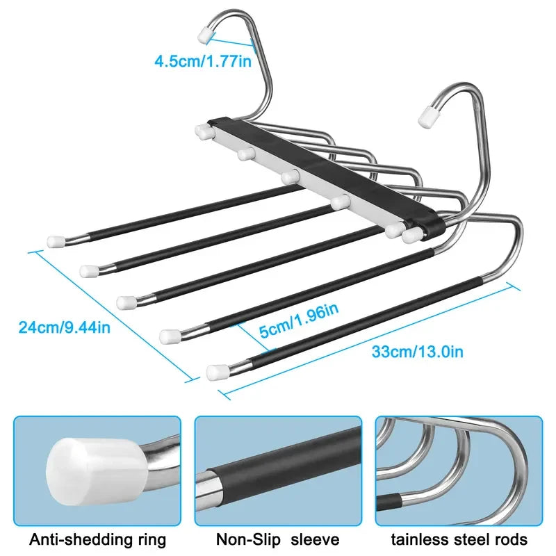 Multi-Layer Space-Saving Pants Hanger