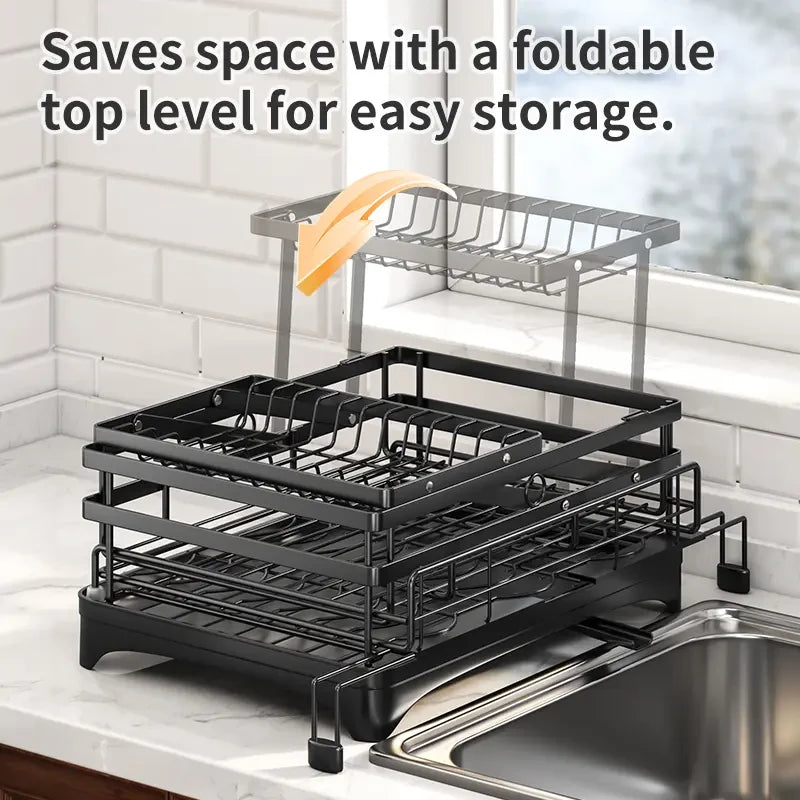 Foldable Over-Sink Dish Drying Rack