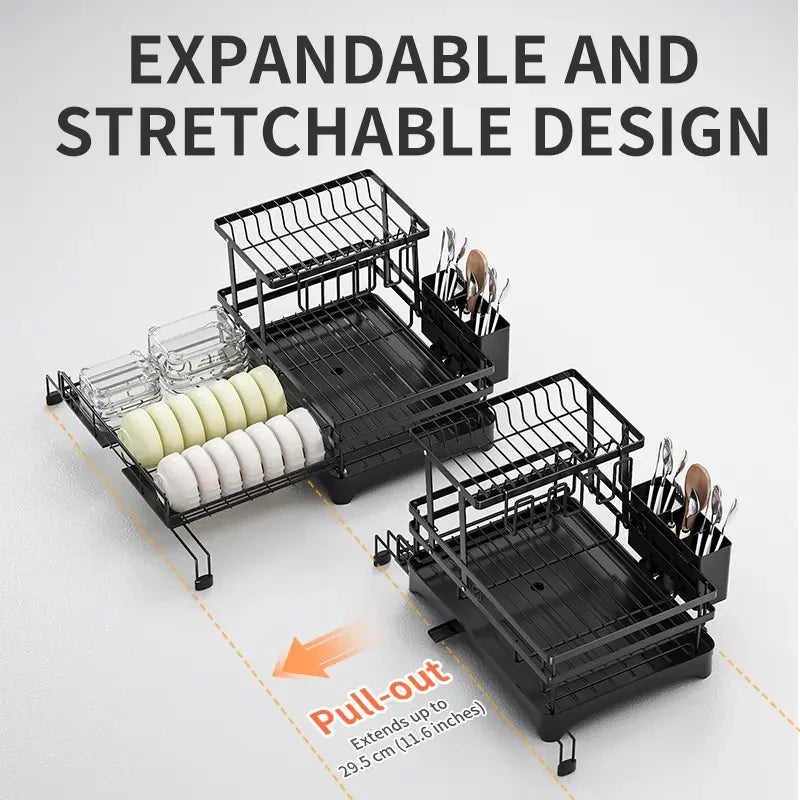 Foldable Over-Sink Dish Drying Rack
