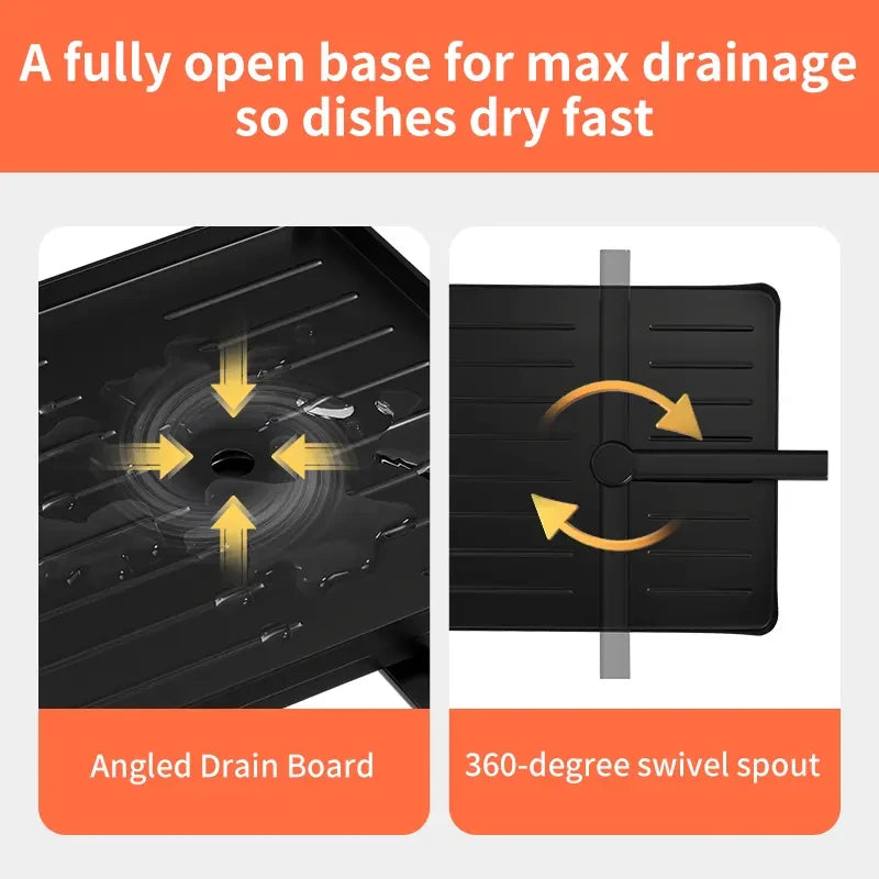 Foldable Over Sink Dish Drying Rack