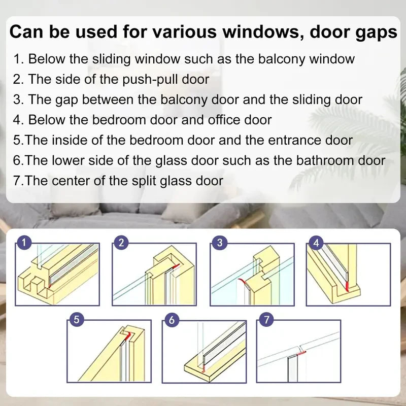 Door Draft Stopper Weather Stripping