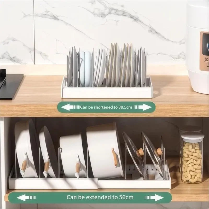 Adjustable Pan Lid Organizer