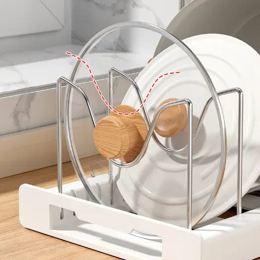 Adjustable Pan Lid Organizer