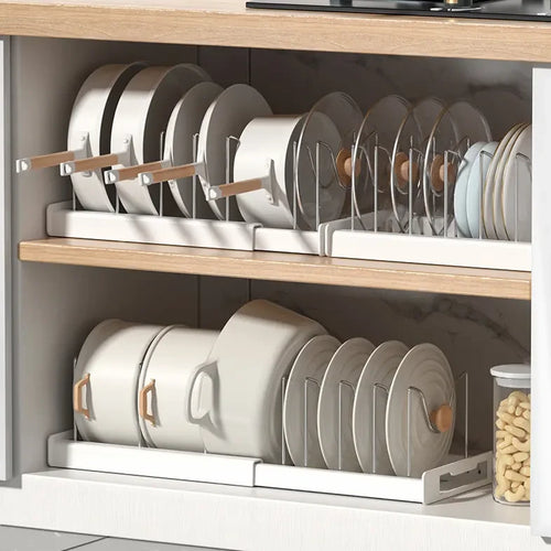 Adjustable Pan Lid Organizer
