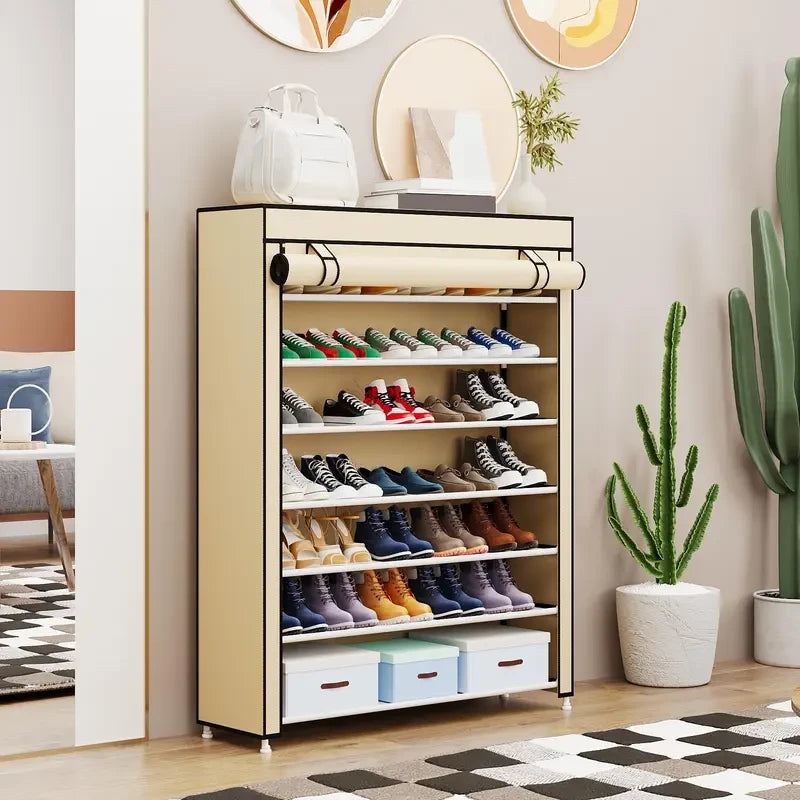 Dustproof Tiered Shoe Rack