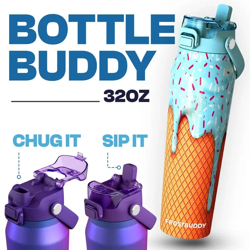 Insulated Water Bottle with Dual Spout