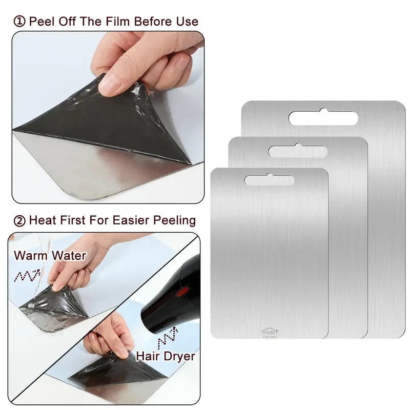 Stainless Steel Cutting Board Set