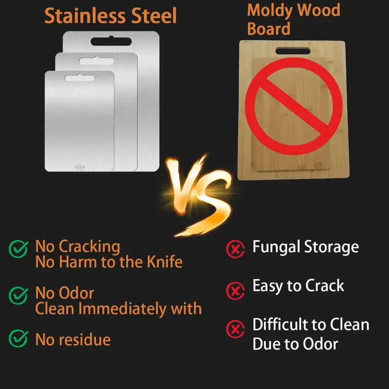 Stainless Steel Cutting Board Set