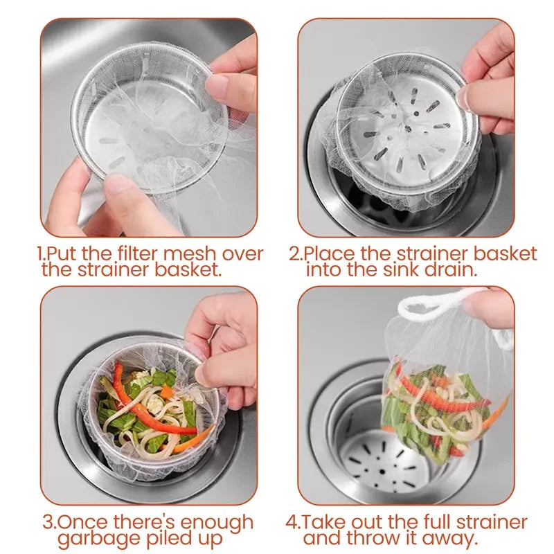 Disposable Sink Strainer Mesh Bags