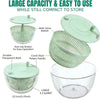 Rotating Salad Spinner & Slicer Set