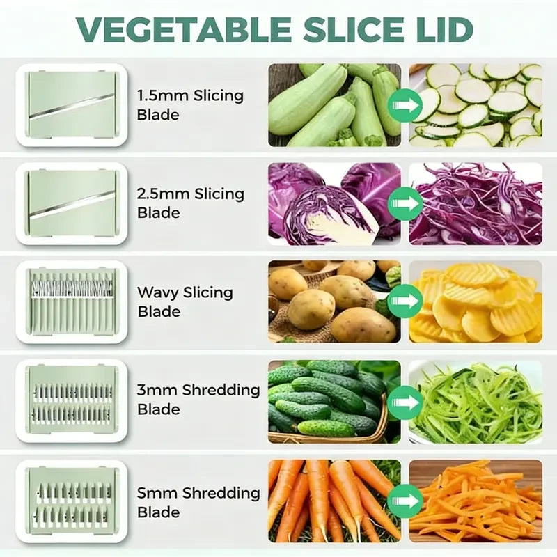 Rotating Salad Spinner & Slicer Set