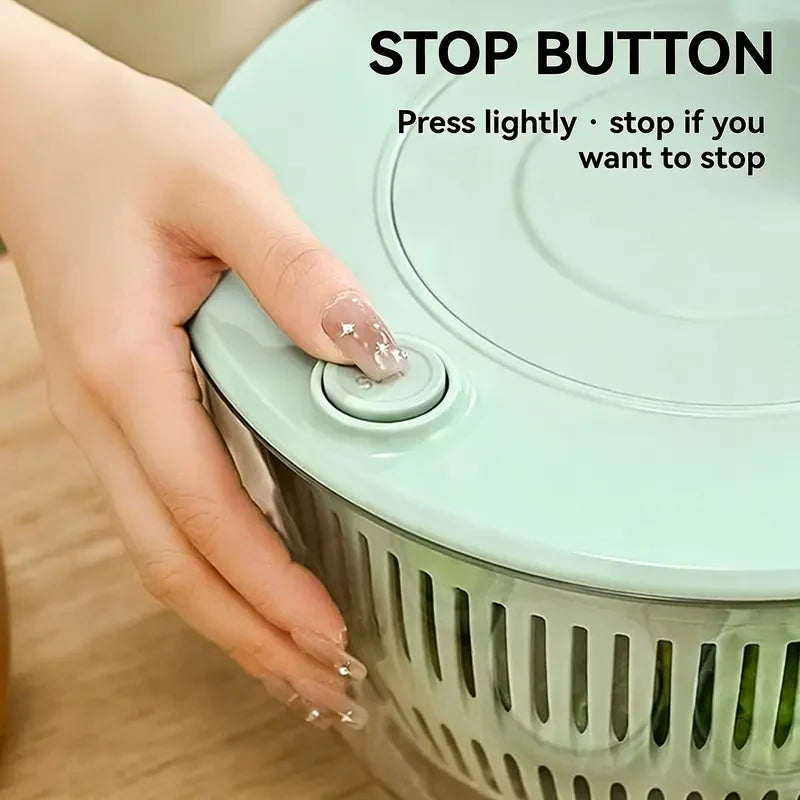 Rotating Salad Spinner & Slicer Set