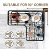 Black Stainless Steel Corner Shower Caddy