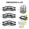 Black Stainless Steel Corner Shower Caddy