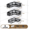 Black Stainless Steel Corner Shower Caddy