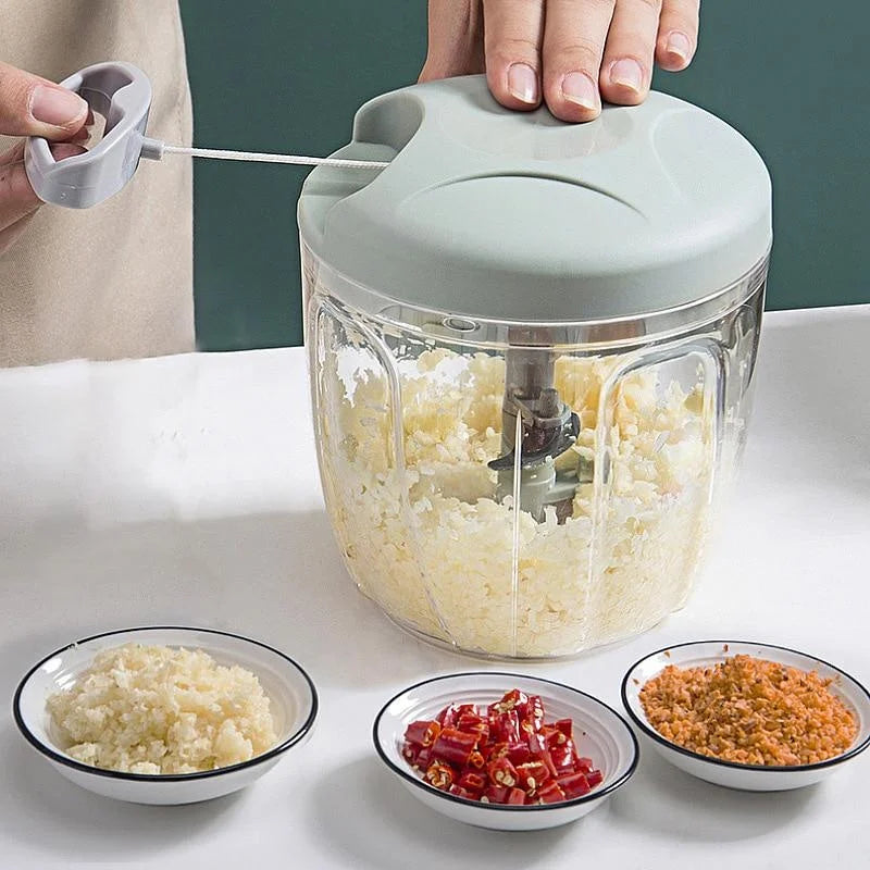 500ml Manual Garlic Chopper and Vegetable Mincer