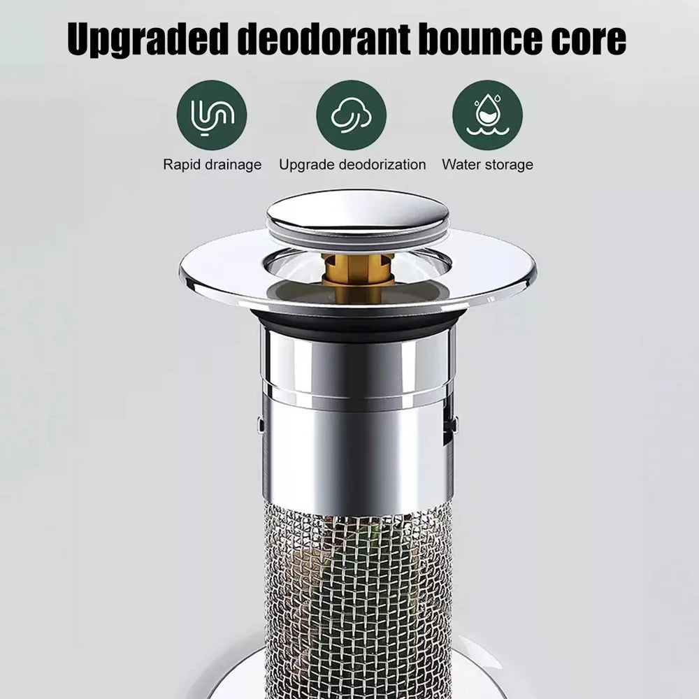 Pop-Up Sink Drain Strainer 2-Pack