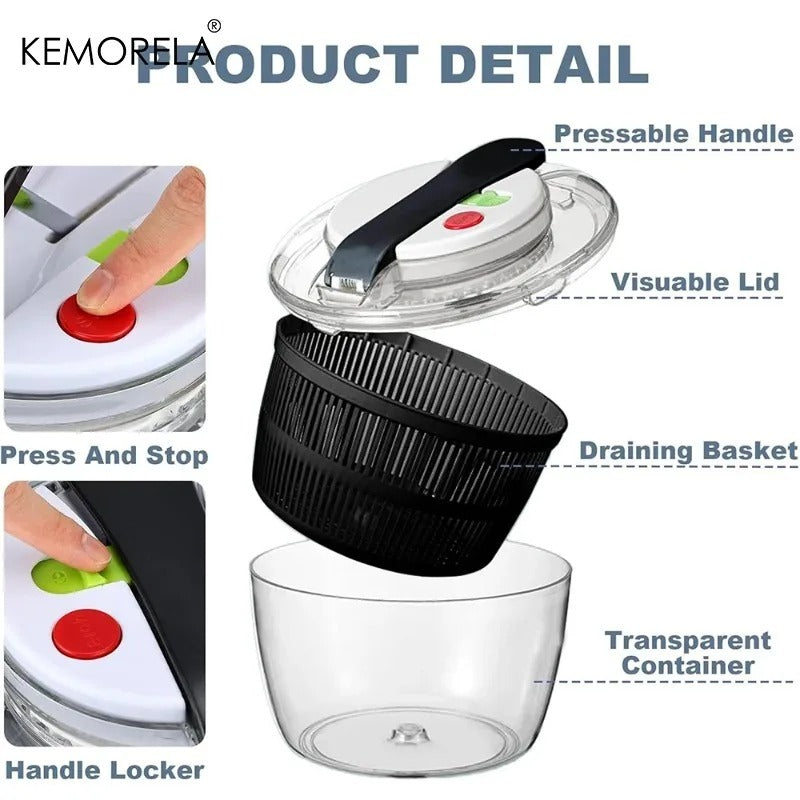 3L Press Salad Spinner