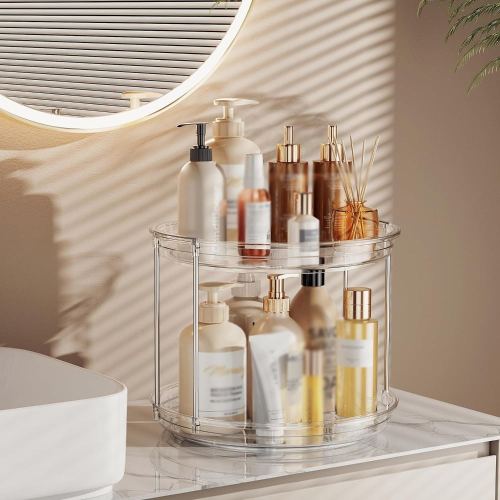 2-Tier Lazy Susan Turntable Organizer