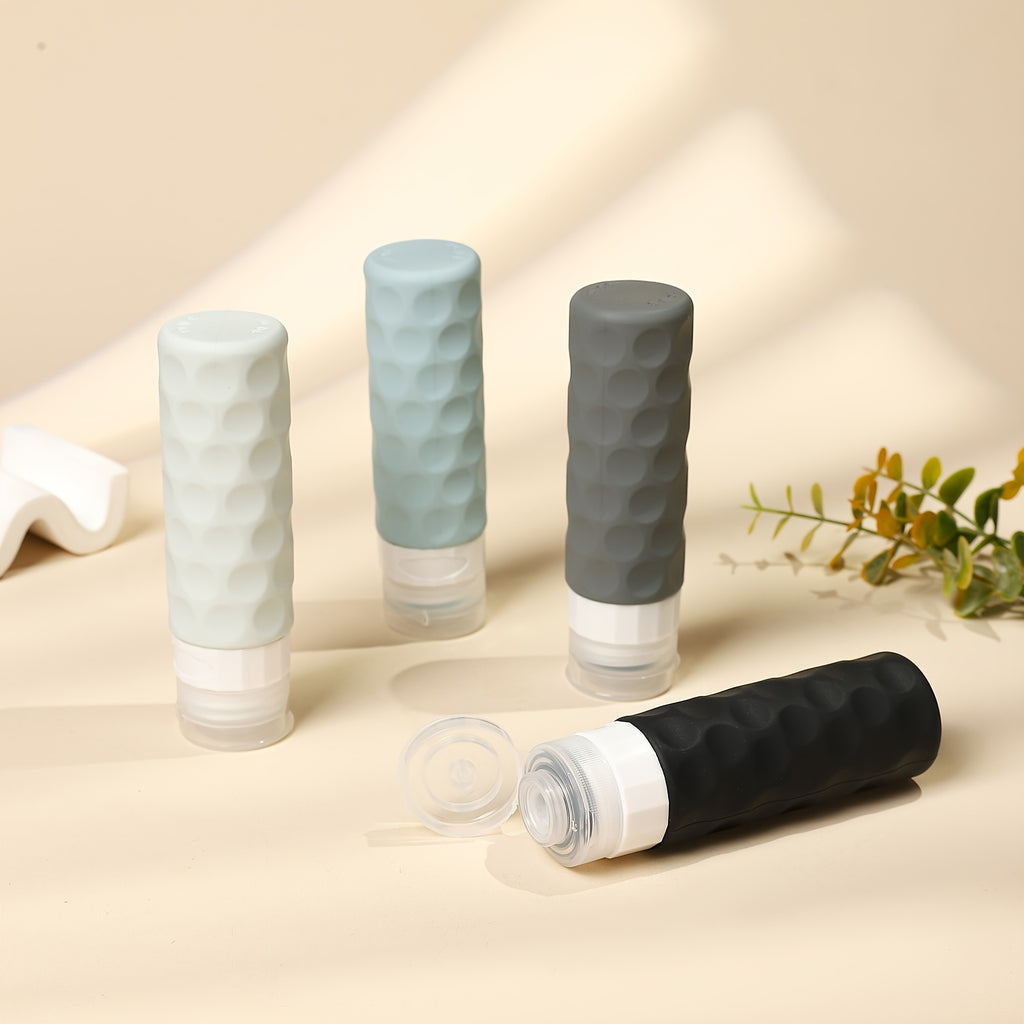 4pc Silicone Travel Bottles