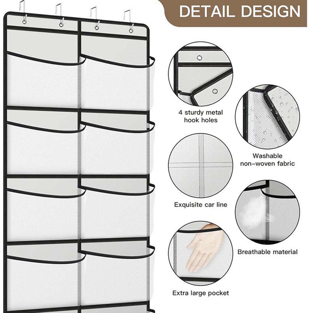 5-Grid Over-Door Storage Organizer Bag