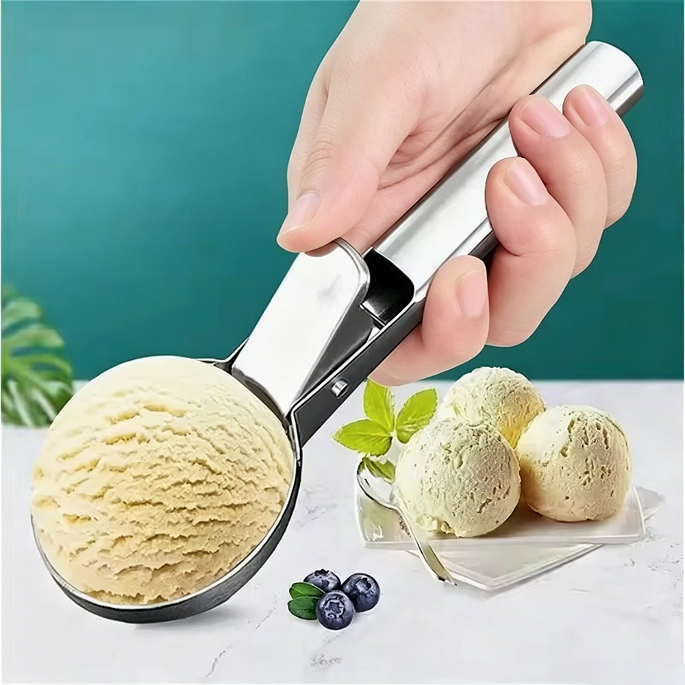 5-Piece Stainless Steel Ice Cream and Fruit Scoop Set