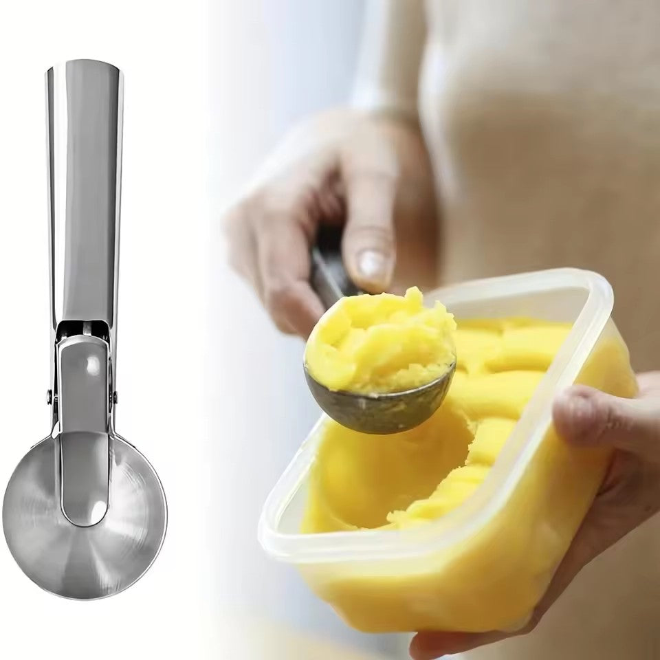 5-Piece Stainless Steel Ice Cream and Fruit Scoop Set