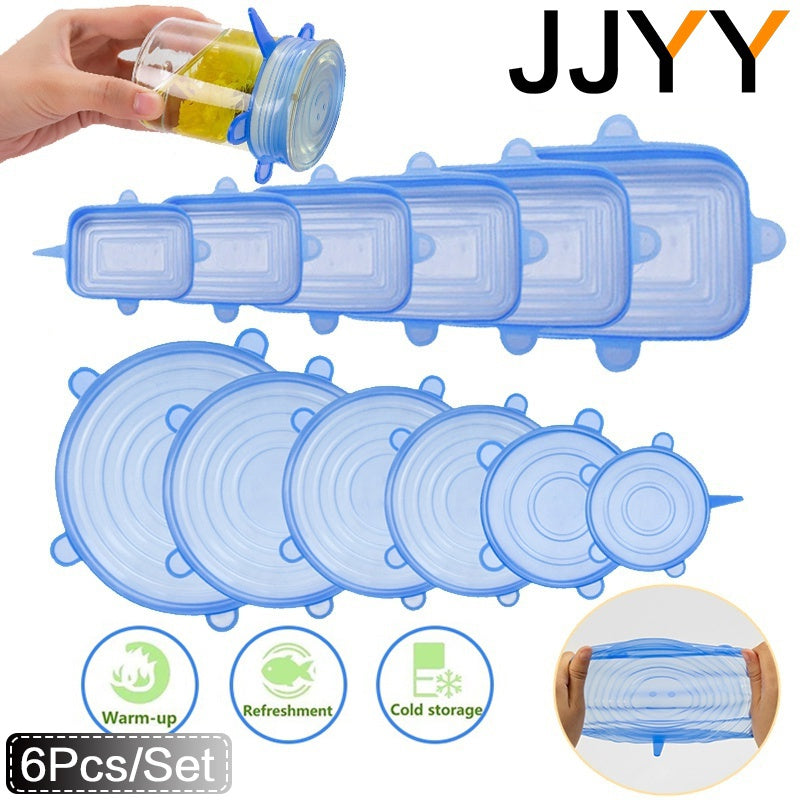 8pc Silicone Stretch Lids