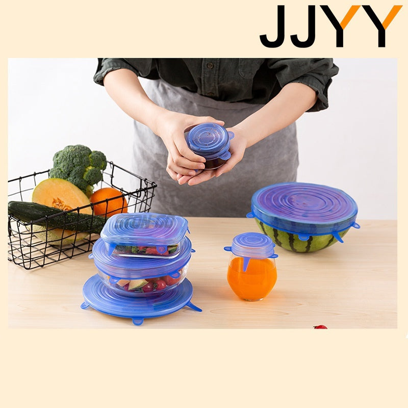8pc Silicone Stretch Lids