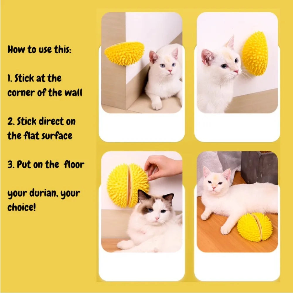 Self-Grooming Wall Corner Cat Brush