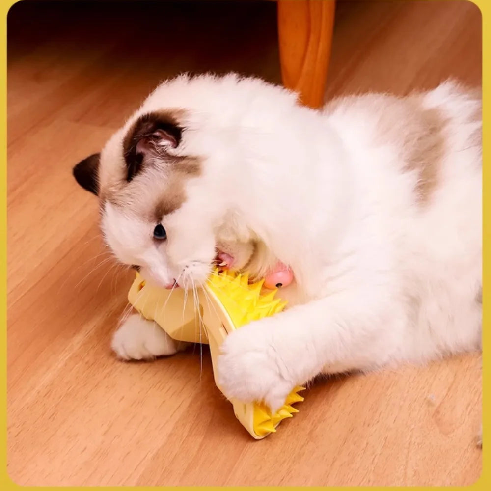 Self-Grooming Wall Corner Cat Brush