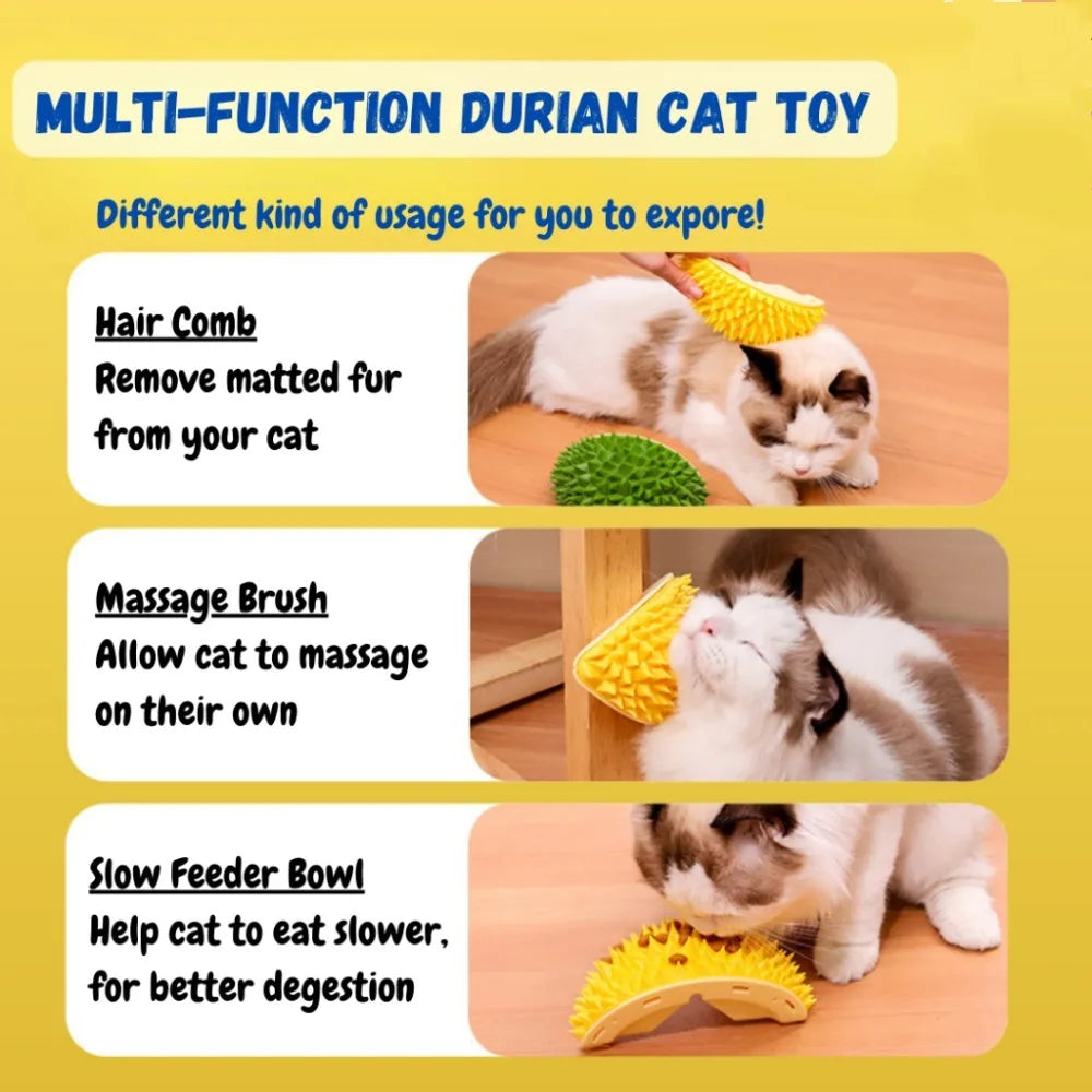 Self-Grooming Wall Corner Cat Brush