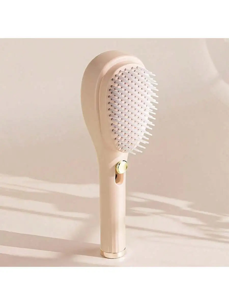 Self-Cleaning Retractable Hair Brush