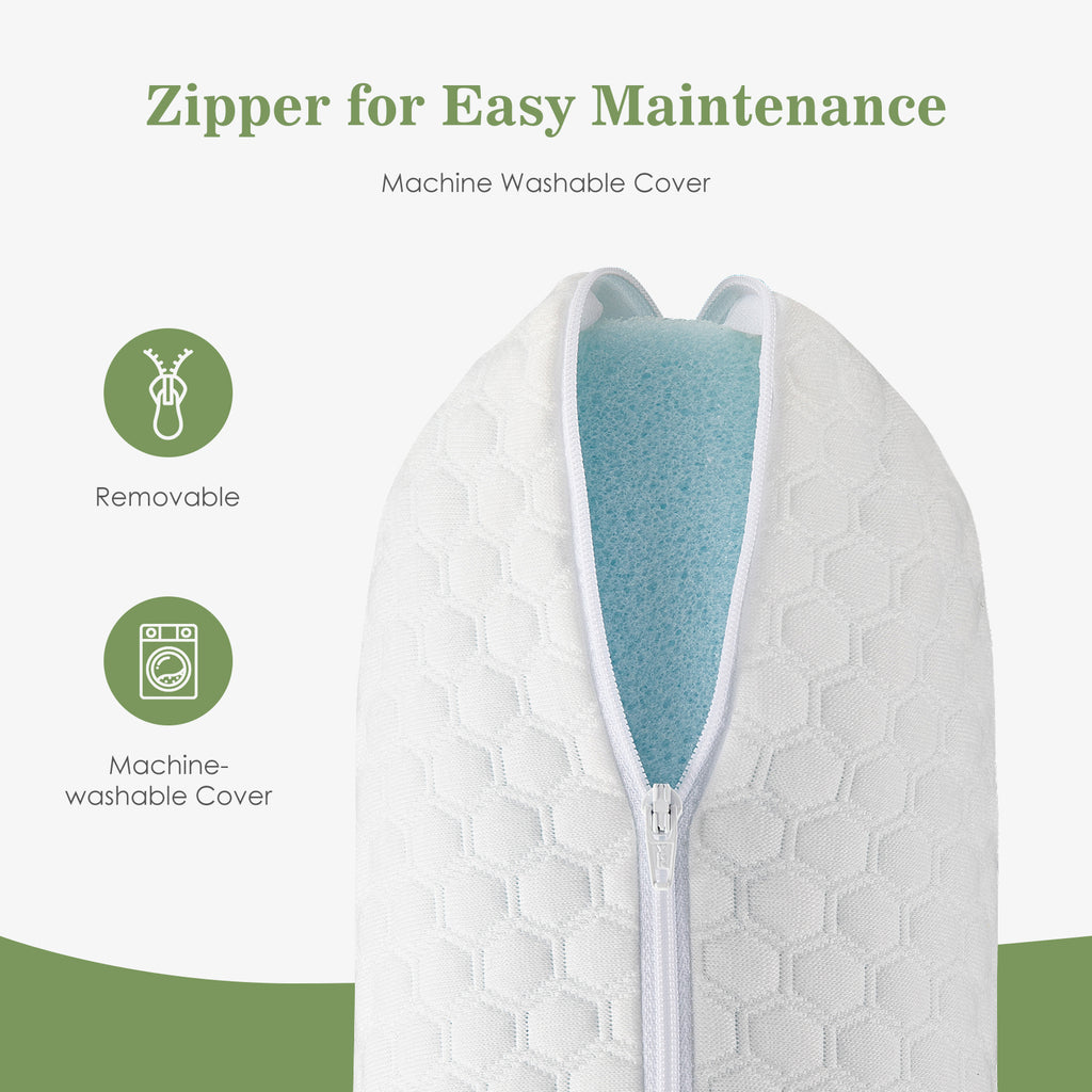 Cooling Memory Foam Neck Pillow 2-Pack