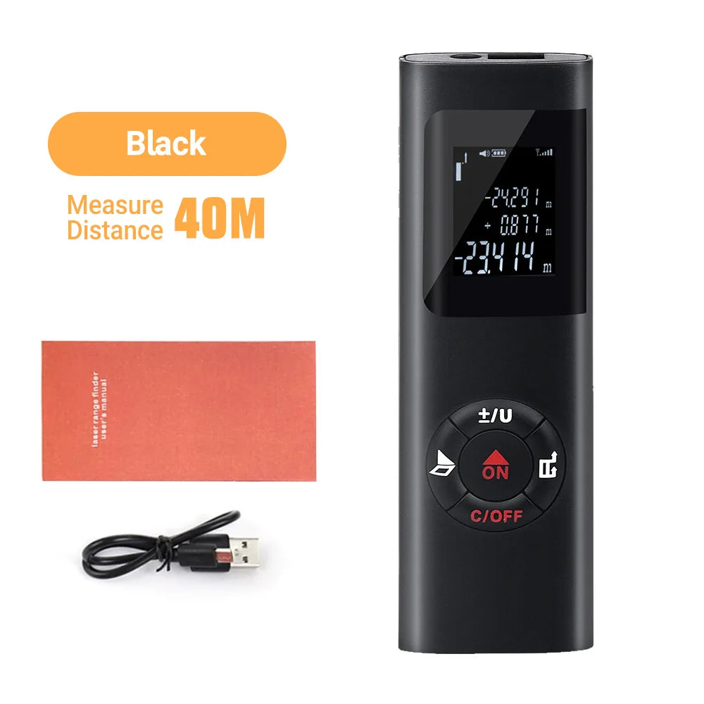 Compact USB-Rechargeable Laser Distance Measurer 40M/60M