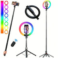 RGB Ring Light Selfie Stick Tripod