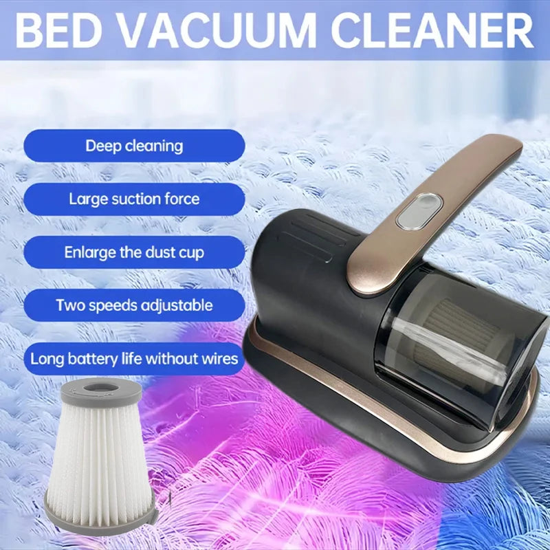 Handheld Mattress Vacuum with UV-C Light and HEPA Filter