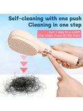 Self-Cleaning Retractable Hair Brush