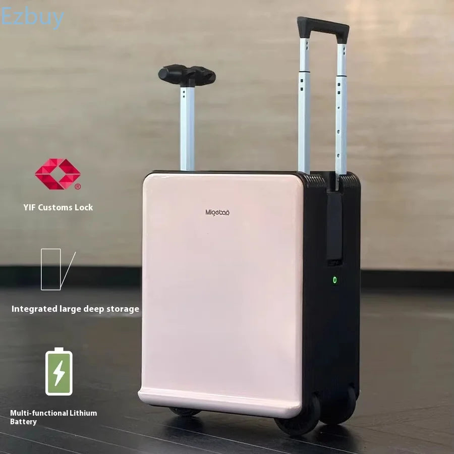 Auto-Follow Smart Suitcase pink cabin model